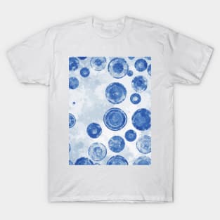 Modern abstract vintage bubbles pattern T-Shirt